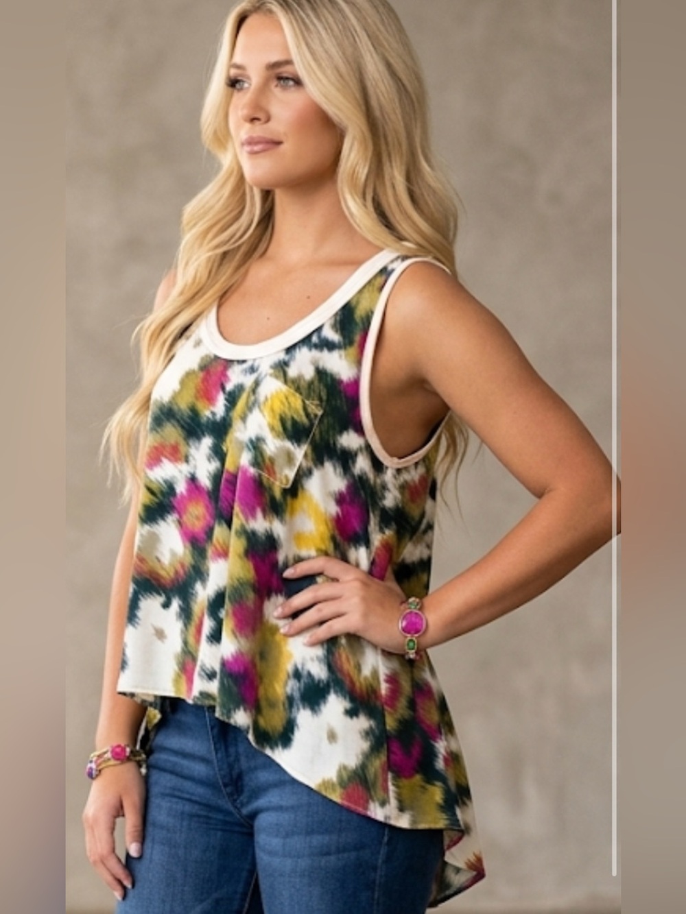 Anthropologie ARYN K. PAINT STREAK TOP